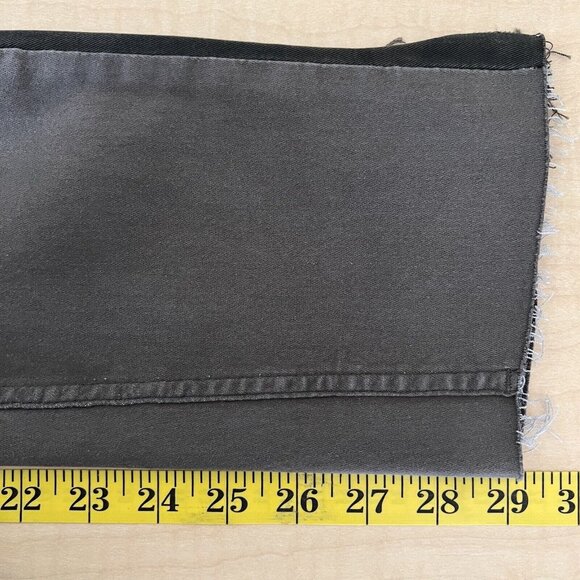 GRACE in LA Women's Jeans Size 29 Skinny Stripe Side Stretch Raw Hem Olive Green - Picture 9 of 13